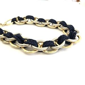 Banana Republic Jewelry - Banana Republic Double Link Rope Necklace NAVY NWT Banana Republic Jewelry - Banana Republic Double Link Rope Necklace NAVY NWT